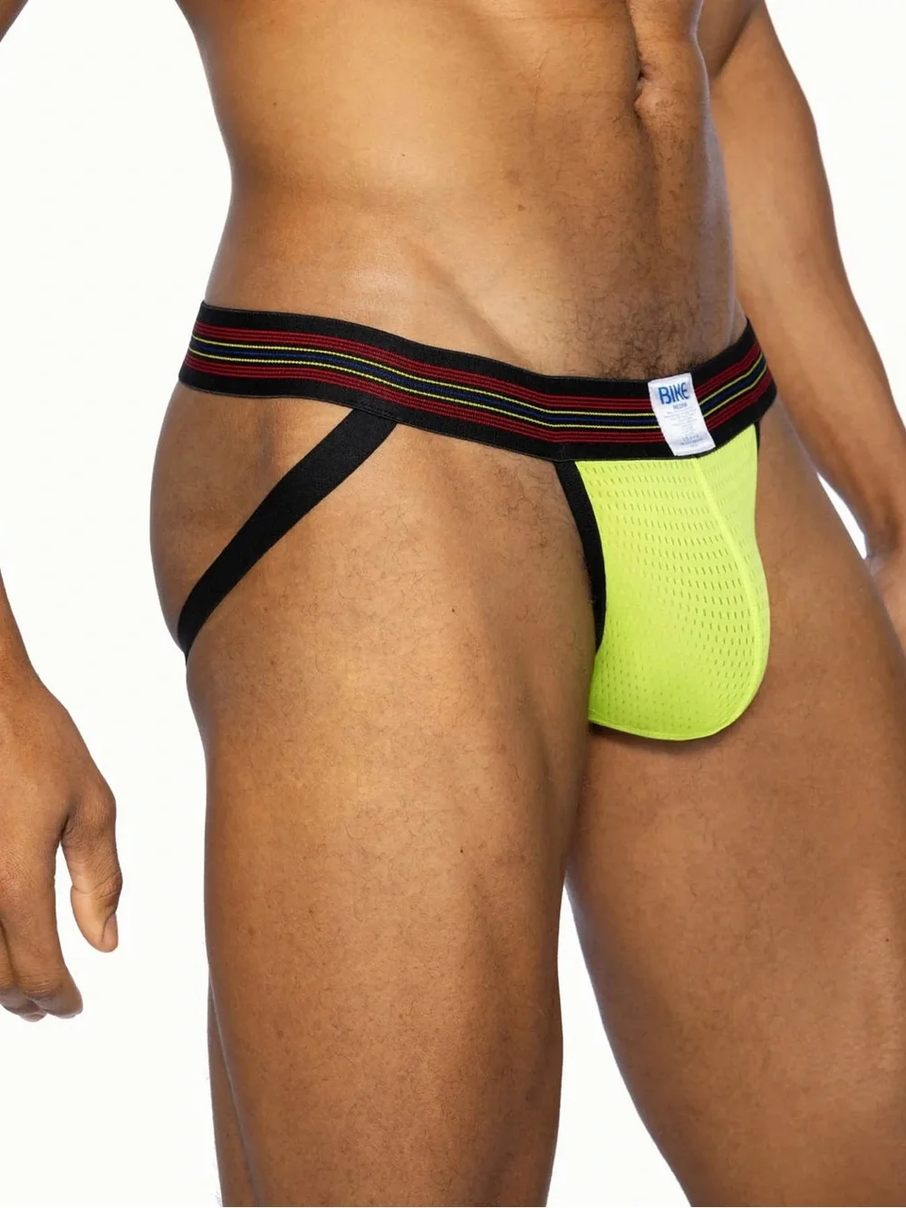 BIKE Men’s Neon Yellow Athletic Jockstrap